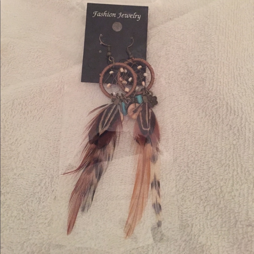 Feather earrings